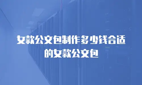 女款公文包制作多少钱合适的女款公文包