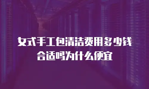 女式手工包清洁费用多少钱合适吗为什么便宜