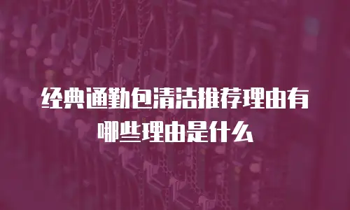 经典通勤包清洁推荐理由有哪些理由是什么