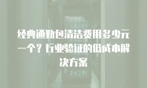 经典通勤包清洁费用多少元一个？行业验证的低成本解决方案
