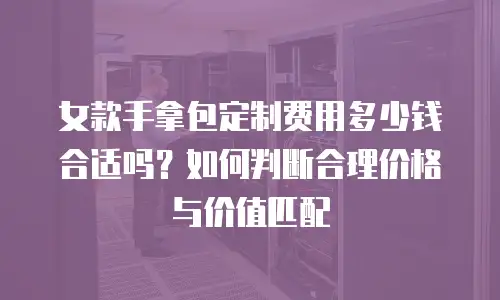 女款手拿包定制费用多少钱合适吗？如何判断合理价格与价值匹配