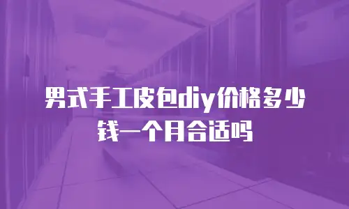 男式手工皮包diy价格多少钱一个月合适吗