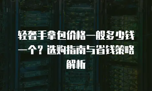 轻奢手拿包价格一般多少钱一个？选购指南与省钱策略解析