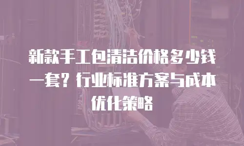 新款手工包清洁价格多少钱一套？行业标准方案与成本优化策略