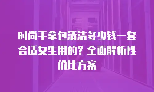 时尚手拿包清洁多少钱一套合适女生用的？全面解析性价比方案