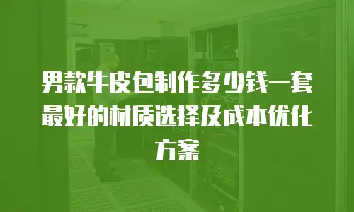 男款牛皮包制作多少钱一套 最好的材质选择及成本优化方案