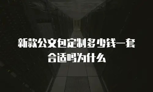 新款公文包定制多少钱一套合适吗为什么