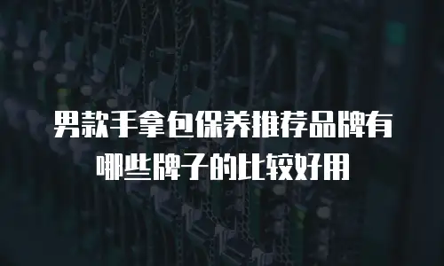 男款手拿包保养推荐品牌有哪些牌子的比较好用