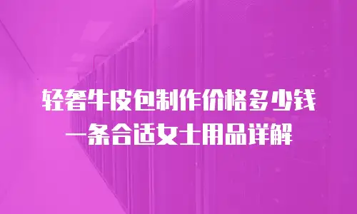 轻奢牛皮包制作价格多少钱一条合适女士用品详解