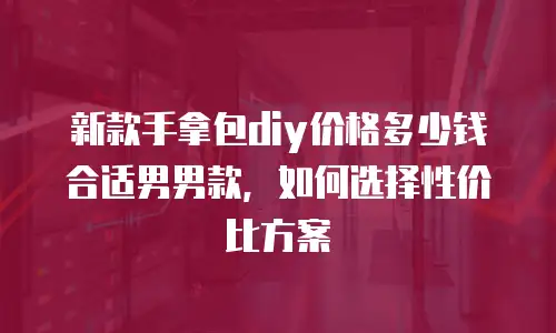 新款手拿包diy价格多少钱合适男男款，如何选择性价比方案