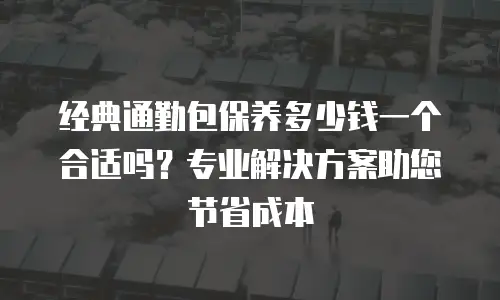 经典通勤包保养多少钱一个合适吗？专业解决方案助您节省成本