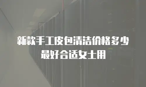新款手工皮包清洁价格多少最好合适女士用