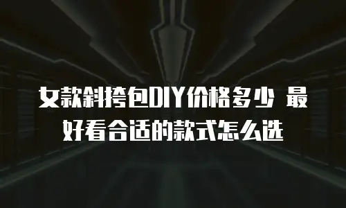 女款斜挎包DIY价格多少 最好看合适的款式怎么选
