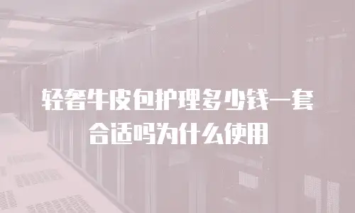 轻奢牛皮包护理多少钱一套合适吗为什么使用