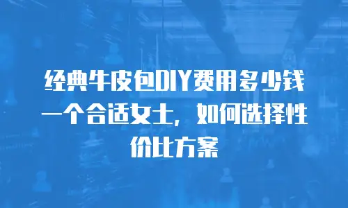经典牛皮包DIY费用多少钱一个合适女士，如何选择性价比方案