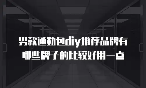 男款通勤包diy推荐品牌有哪些牌子的比较好用一点