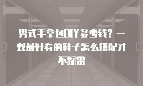 男式手拿包DIY多少钱？一双最好看的鞋子怎么搭配才不踩雷