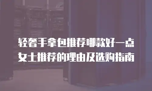 轻奢手拿包推荐哪款好一点女士推荐的理由及选购指南