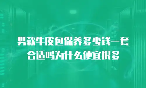 男款牛皮包保养多少钱一套合适吗为什么便宜很多