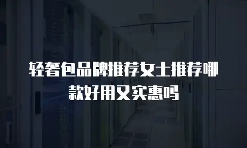 轻奢包品牌推荐女士推荐哪款好用又实惠吗