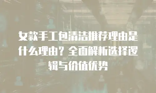 女款手工包清洁推荐理由是什么理由？全面解析选择逻辑与价值优势