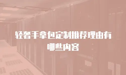 轻奢手拿包定制推荐理由有哪些内容