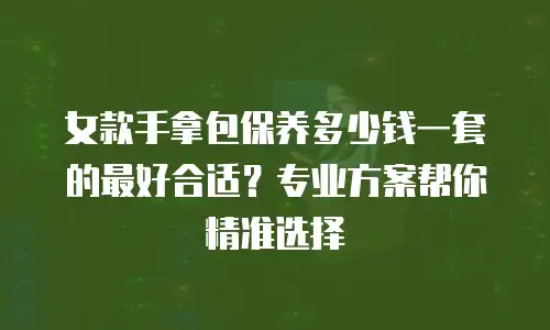 女款手拿包保养多少钱一套的最好合适？专业方案帮你精准选择