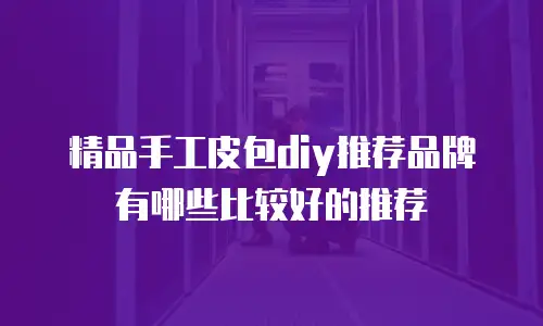 精品手工皮包diy推荐品牌有哪些比较好的推荐