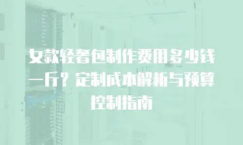 女款轻奢包制作费用多少钱一斤？定制成本解析与预算控制指南