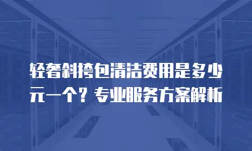 轻奢斜挎包清洁费用是多少元一个？专业服务方案解析