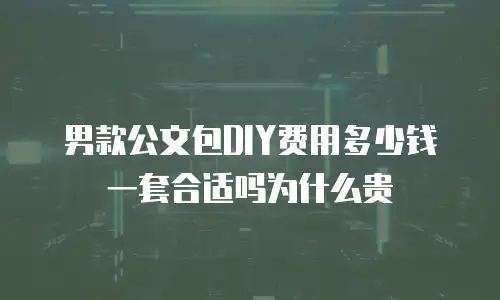 男款公文包DIY费用多少钱一套合适吗为什么贵
