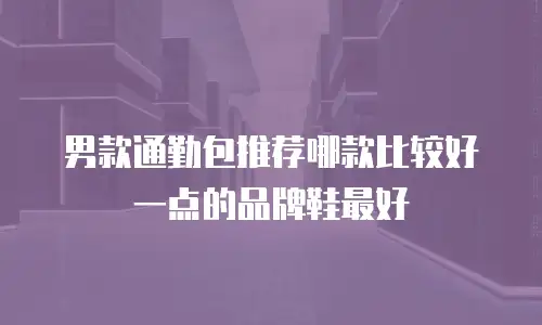 男款通勤包推荐哪款比较好一点的品牌鞋最好
