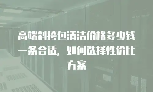 高端斜挎包清洁价格多少钱一条合适，如何选择性价比方案