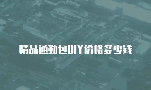 精品通勤包DIY价格多少钱