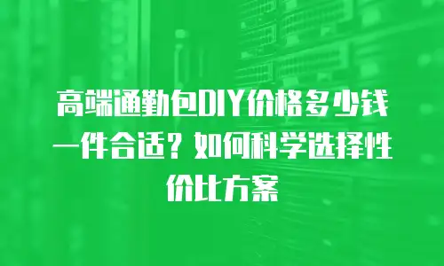 高端通勤包DIY价格多少钱一件合适？如何科学选择性价比方案