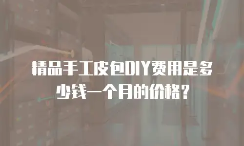 精品手工皮包DIY费用是多少钱一个月的价格？