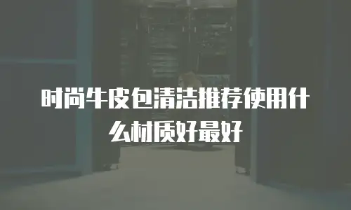 时尚牛皮包清洁推荐使用什么材质好最好