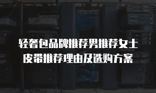轻奢包品牌推荐男推荐女士皮带推荐理由及选购方案