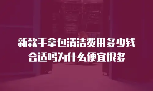 新款手拿包清洁费用多少钱合适吗为什么便宜很多