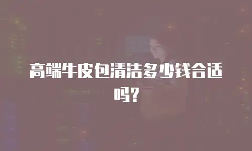 高端牛皮包清洁多少钱合适吗？