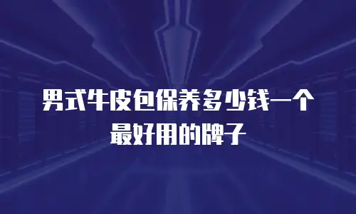 男式牛皮包保养多少钱一个最好用的牌子