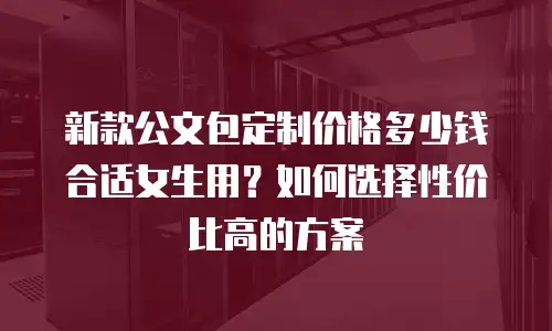 新款公文包定制价格多少钱合适女生用？如何选择性价比高的方案
