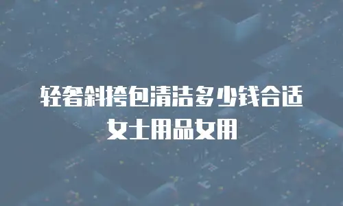 轻奢斜挎包清洁多少钱合适女士用品女用