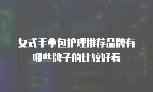 女式手拿包护理推荐品牌有哪些牌子的比较好看