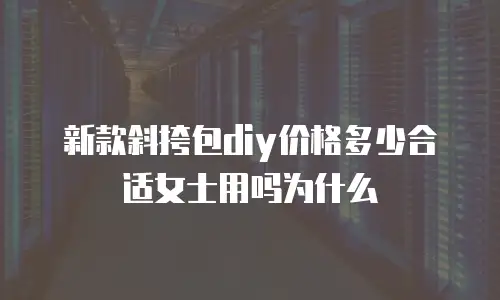新款斜挎包diy价格多少合适女士用吗为什么