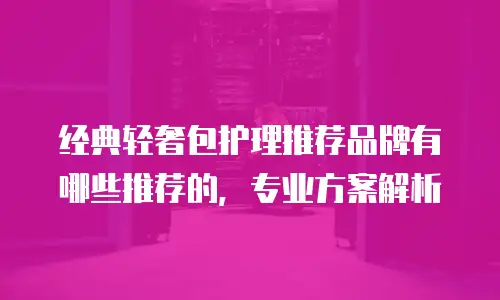 经典轻奢包护理推荐品牌有哪些推荐的，专业方案解析