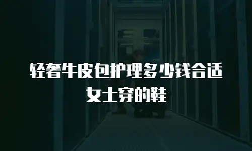 轻奢牛皮包护理多少钱合适女士穿的鞋