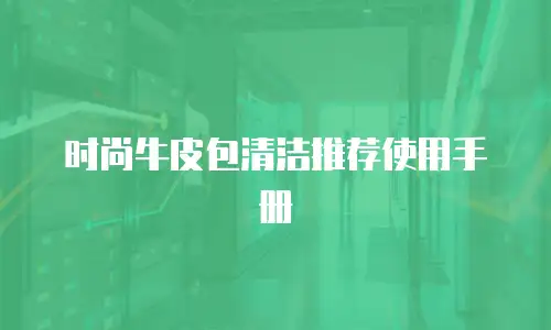 时尚牛皮包清洁推荐使用手册