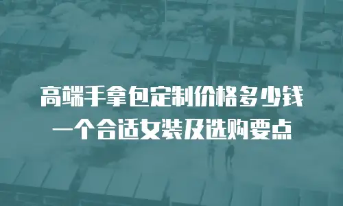 高端手拿包定制价格多少钱一个合适女装及选购要点