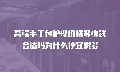 高端手工包护理价格多少钱合适吗为什么便宜很多
